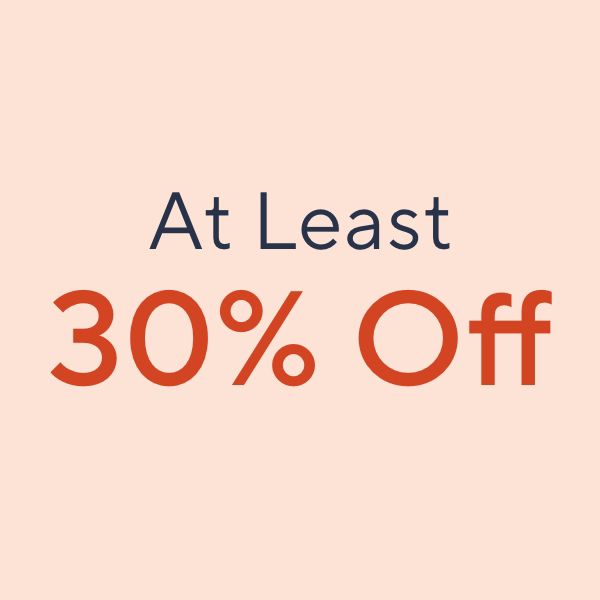 At Least 30% Off