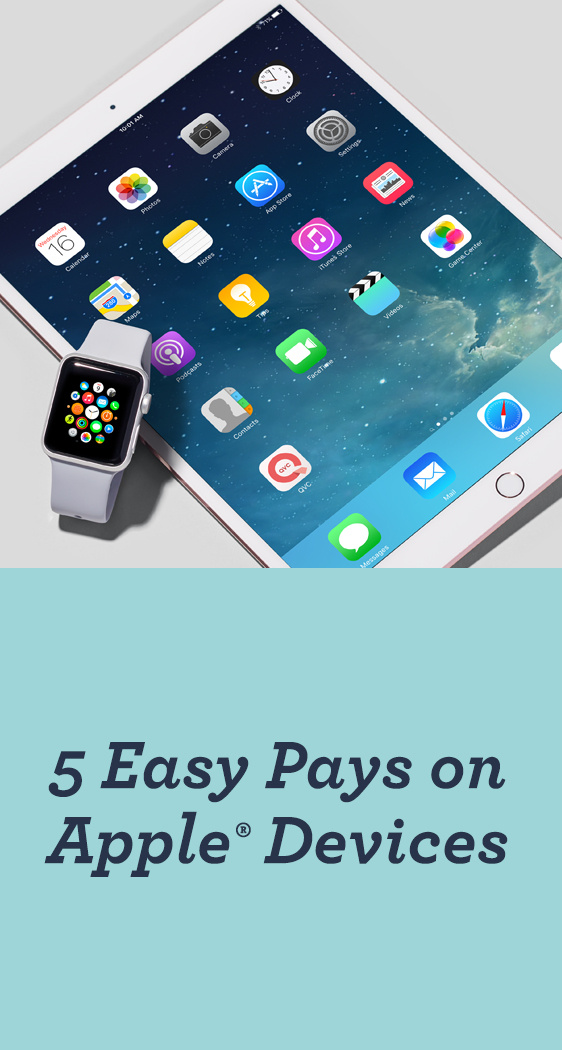 5 Easy Pays on Apple® Devices