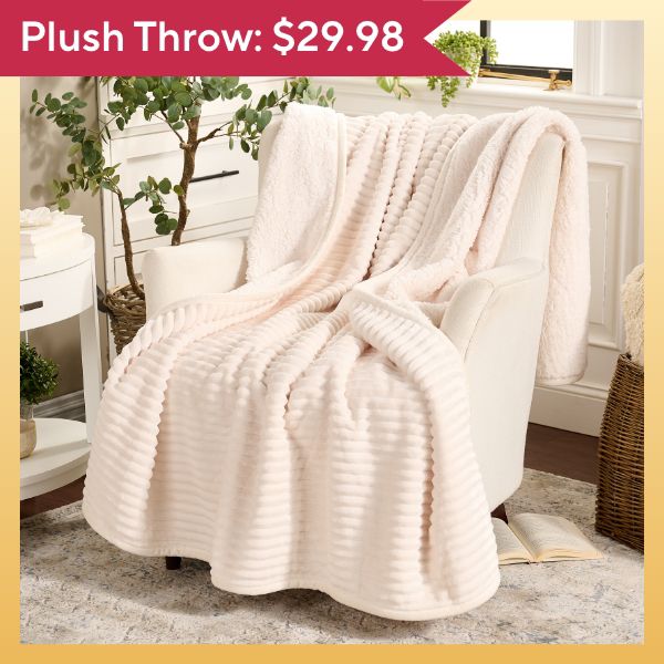 Plush Throw: $29.98