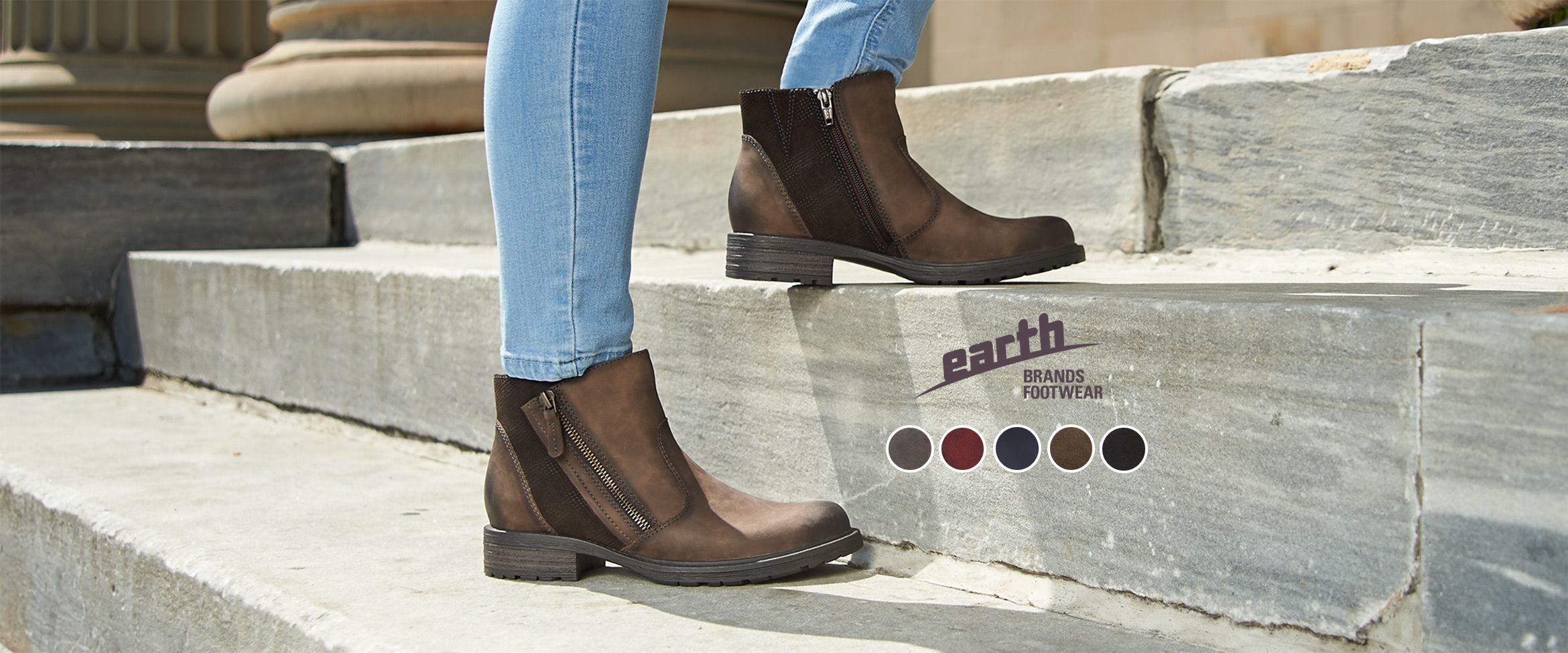 earth vintage leather ankle boots jordan