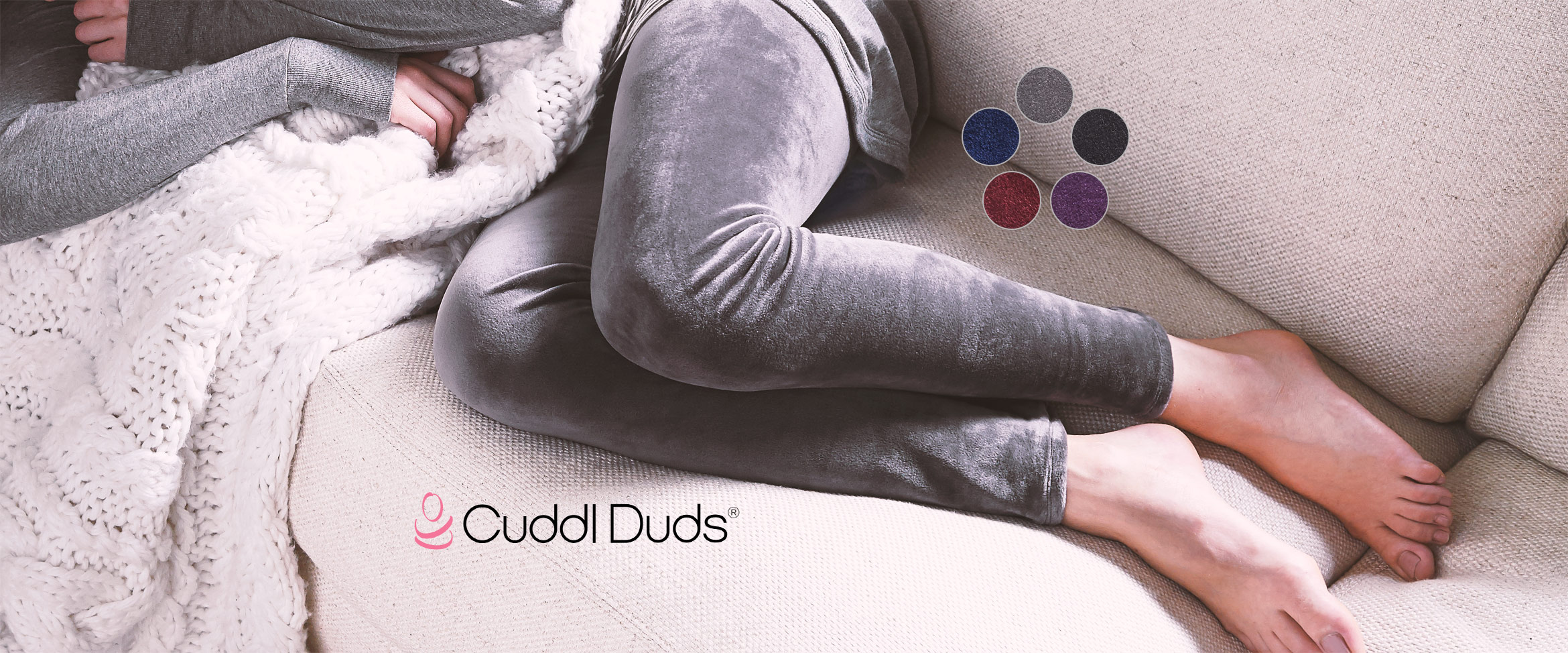 Cuddl Duds Double Plush Velour Leggings A293100 