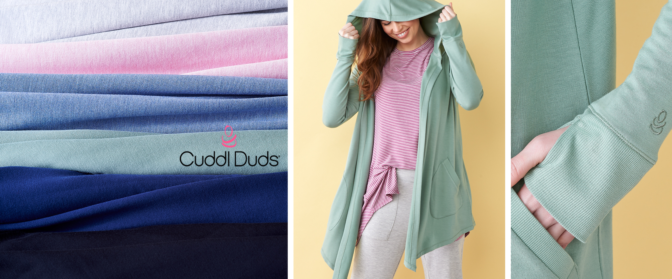 Qvc Cuddl Duds Ultra Soft Comfort Drape Front Hooded Cardigan