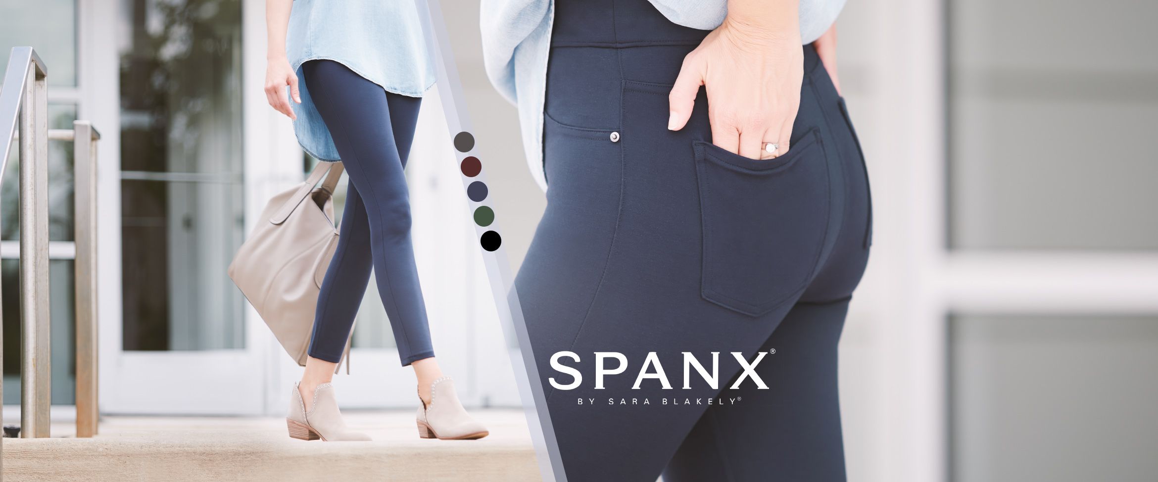 Qvc spanx ponte leggings best sale