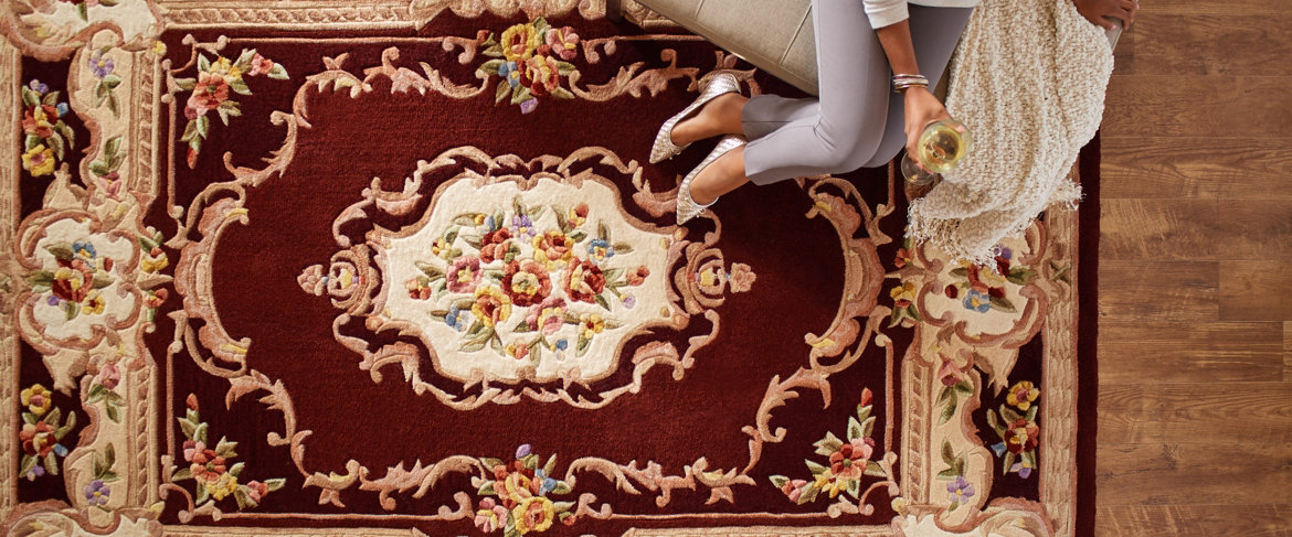 Qvc Royal Palace Special Edition Marquis Aubusson Wool Rug Royal Palace Special Edition Marquis