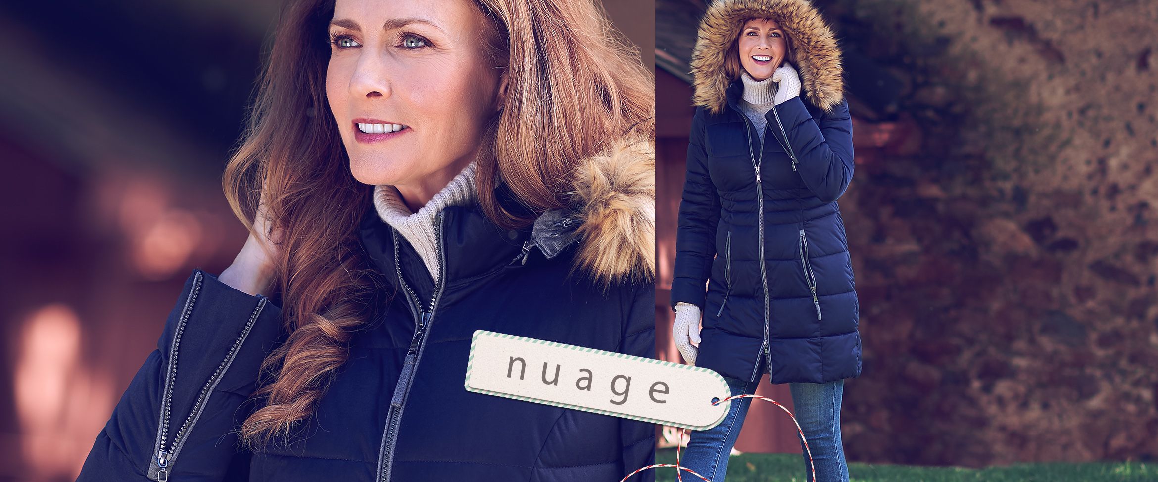 QVC) Nuage Stretch Puffer Jacket with 