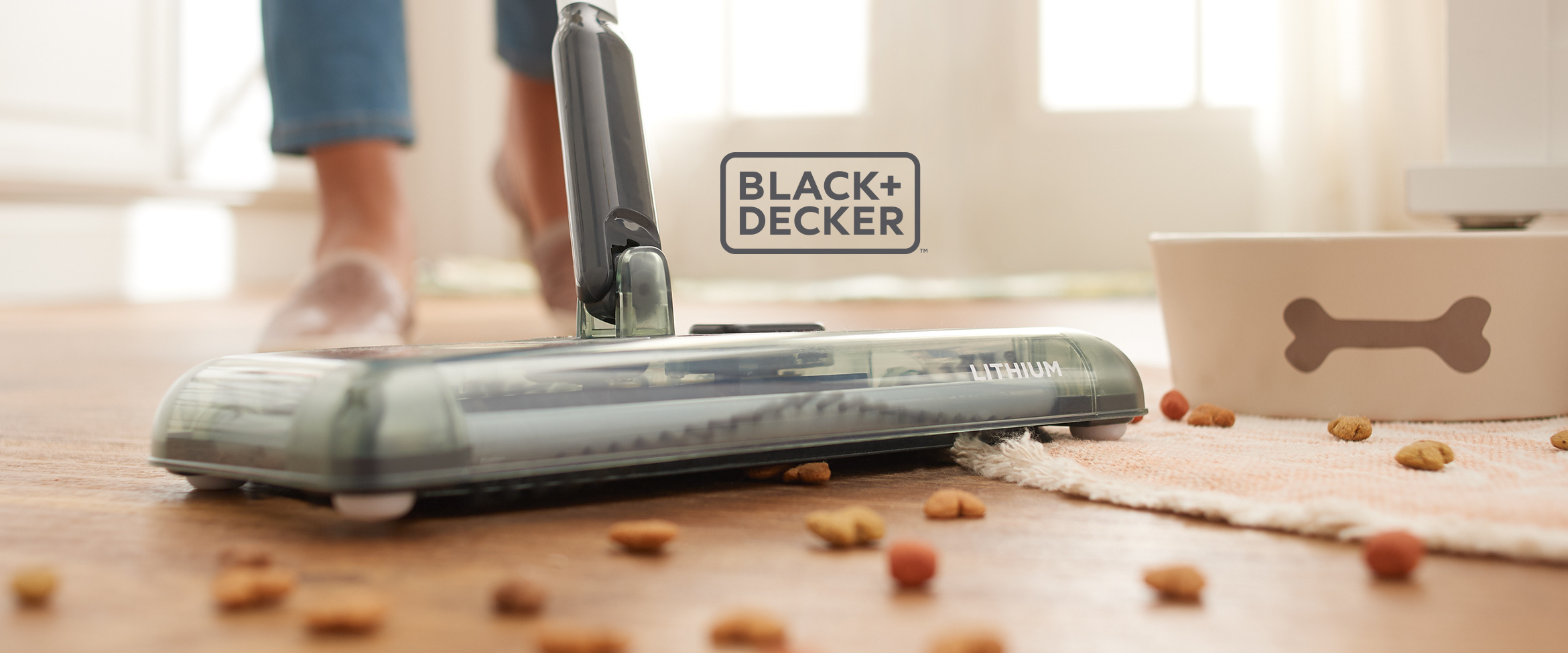 Black & Decker Lightweight Cordless Multi-Surface Floor Sweeper on QVC 