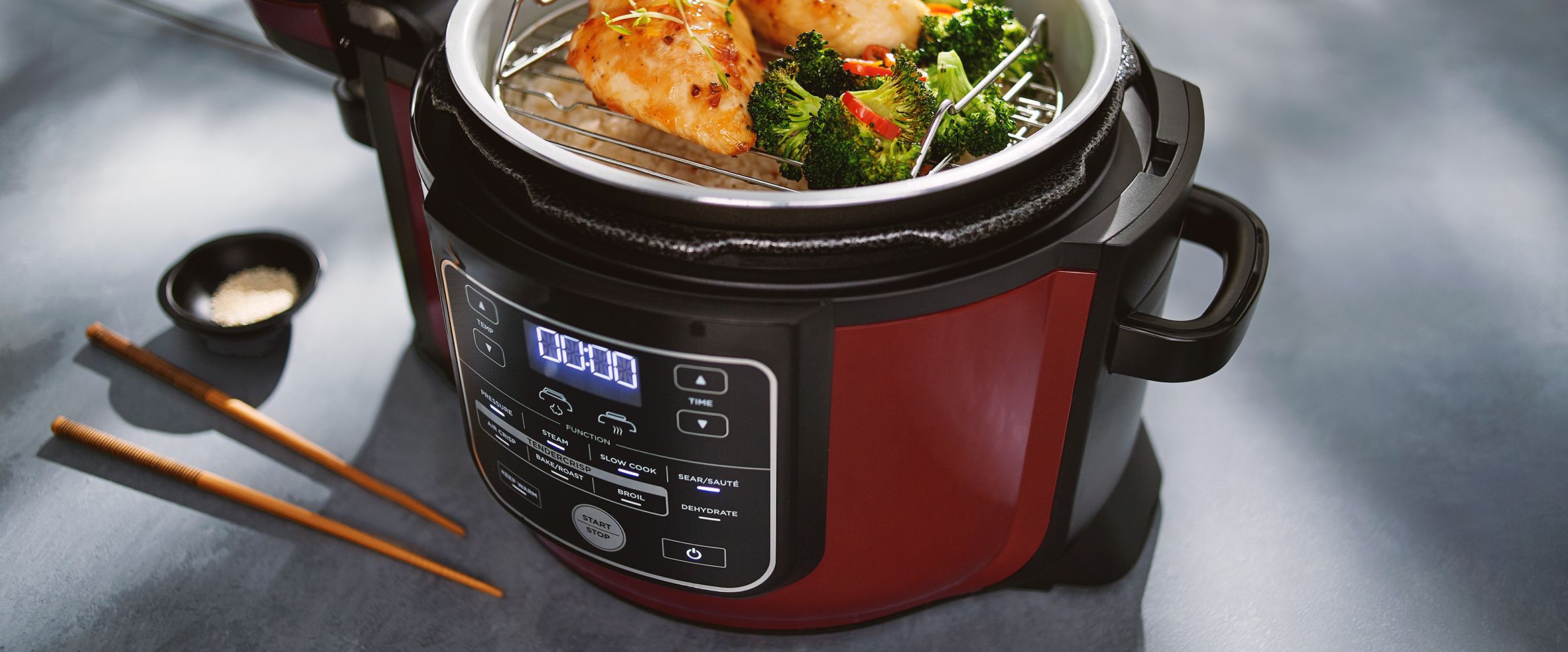 QVC Ninja Foodi 6 5 Qt 8 In 1 Pressure Cooker W TenderCrisp   Tsv 20190623 