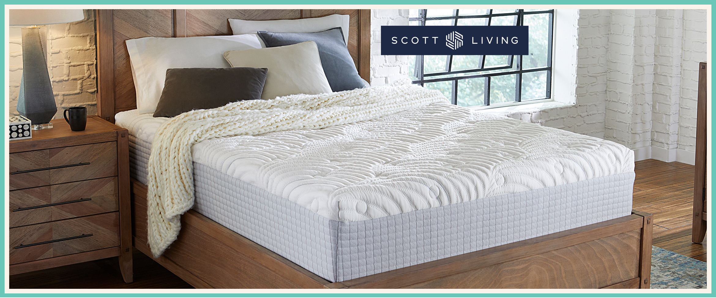 scott living 12 hybrid mattress by restonic