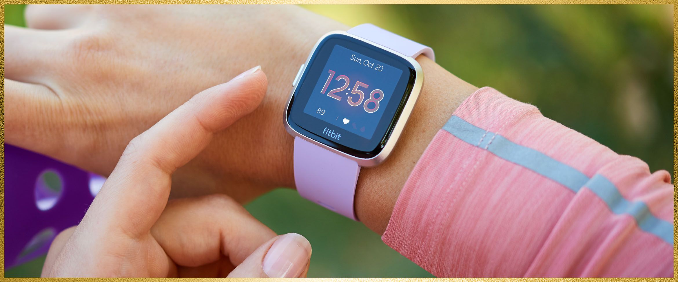 fitbit versa lite edition smartwatch with fitness voucher