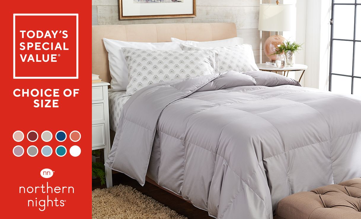 (QVC) Northern Nights 650 Fill Power 440TC Cotton Premium Down