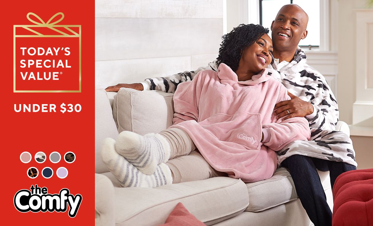 (QVC) The Comfy Dream Lite Oversized Wearable Blanket