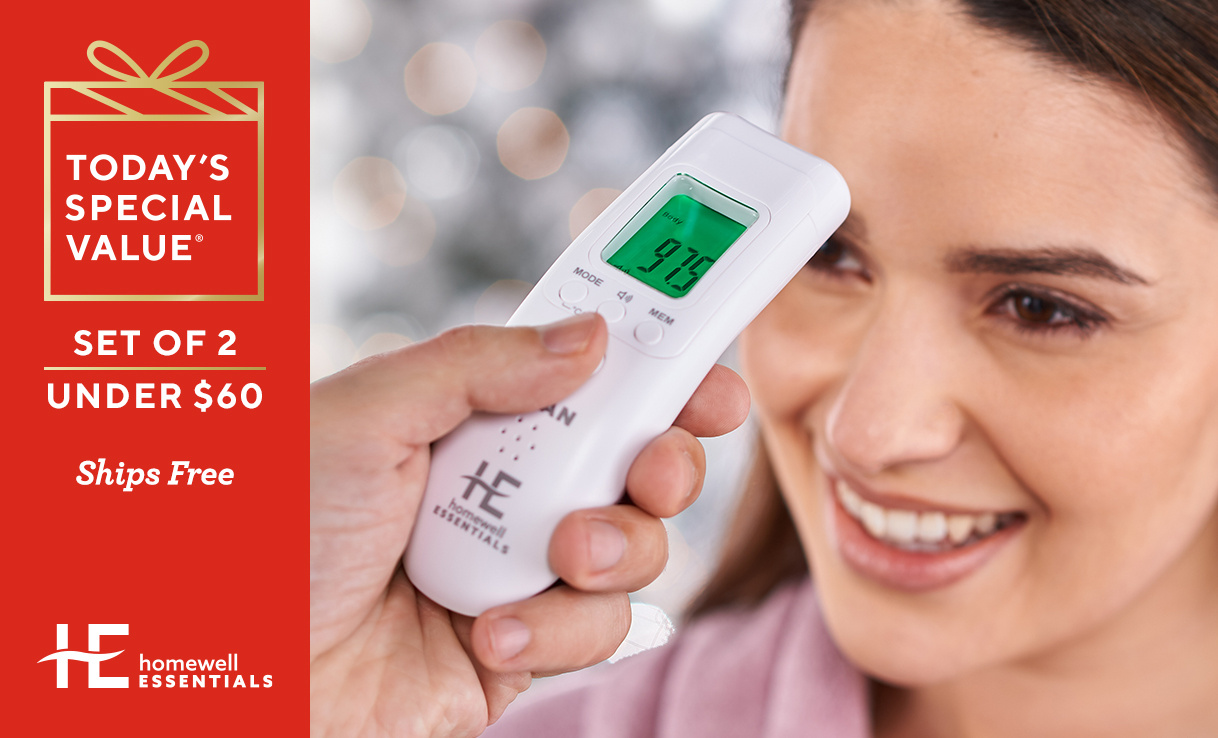 (QVC) Set of 2 NoTouch Infrared Thermometers