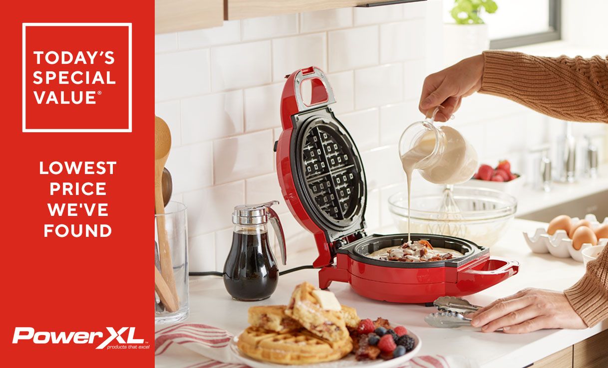 Today's Special Value® PowerXL Wafflizer 7'' Family Sized Stuffed Waffle Maker - Lowest Price We've Found