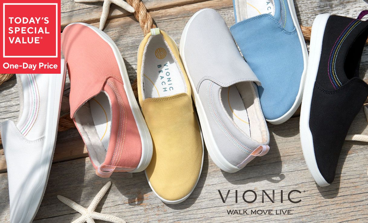 Today's Special Value® One-Day Price: Vionic Beach Washable Canvas Slip-On Shoes - Marshall