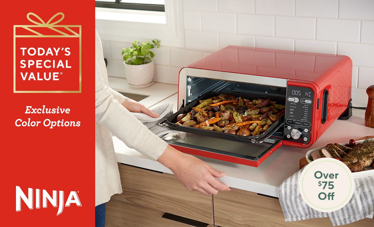 Ninja Foodi 15-in-1 Smart Dual Heat Air Fry Flip Oven w/ Probe RED