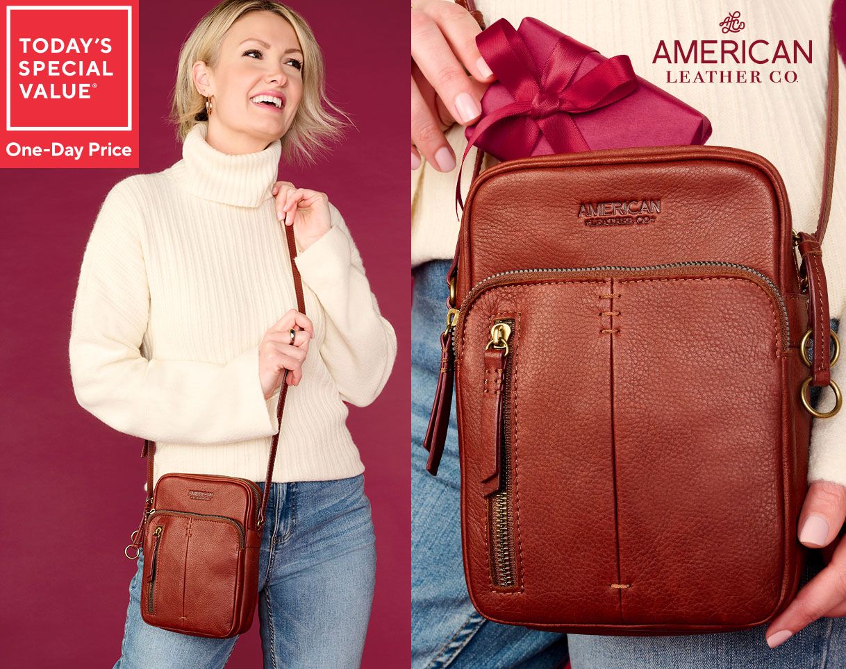 Today's Special Value® One-Day Price: American Leather Co. Cleveland North/South Crossbody
