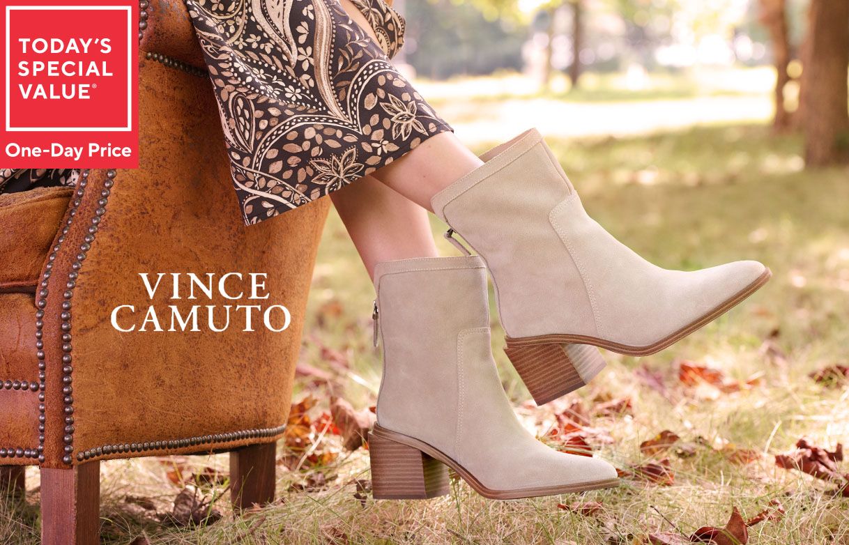 Today's Special Value® One-Day Price: Vince Camuto Water Repellent Suede Mid-Boot