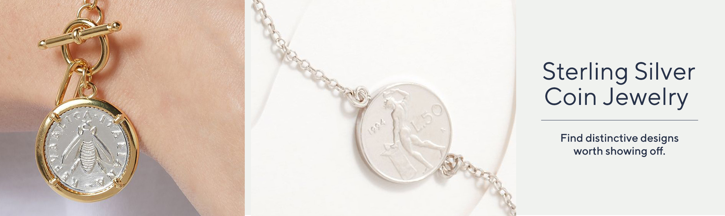 Sterling Silver Coin Jewelry   Find distinctive designs worth showing off.