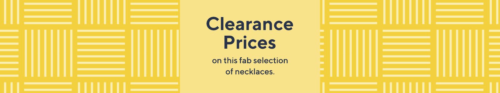 Clearance Prices on this fab selection of necklaces.