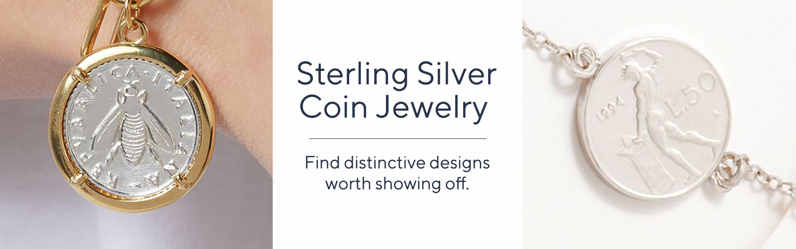 Sterling Silver Coin Jewelry   Find distinctive designs worth showing off.