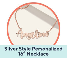 Silver Style Personalized 16" Necklace