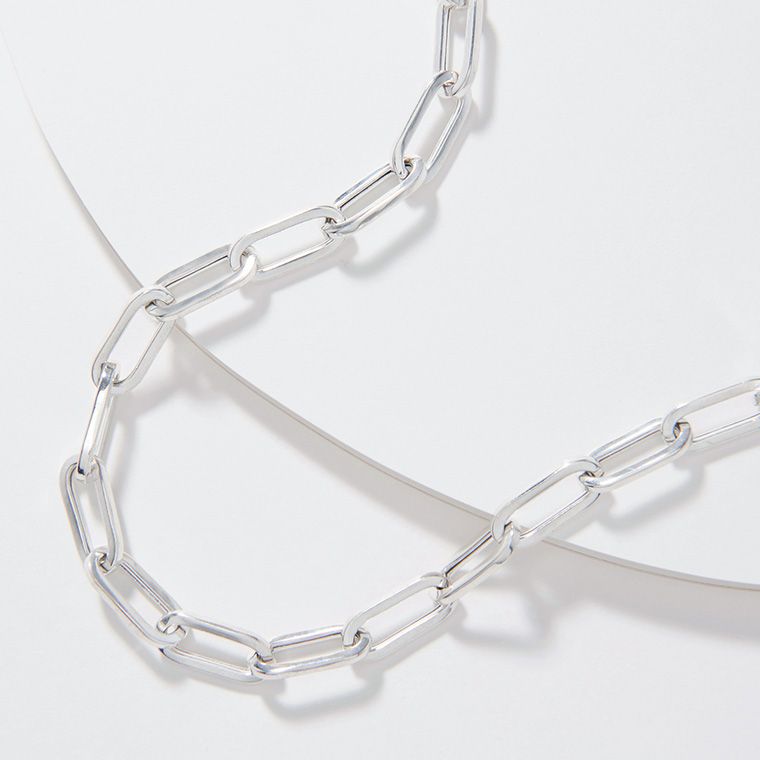 JW Anderson Oversized chain-link Necklace - Silver