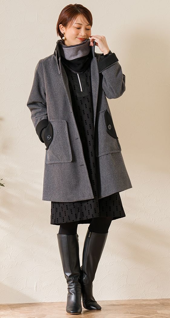 極美品　ピエール・カルダン ワンピース カーディガン　11号　M　FOXY pierre cardin × FRAY I.D 2024 AUTUMN | FRAY I.D（フレイ
