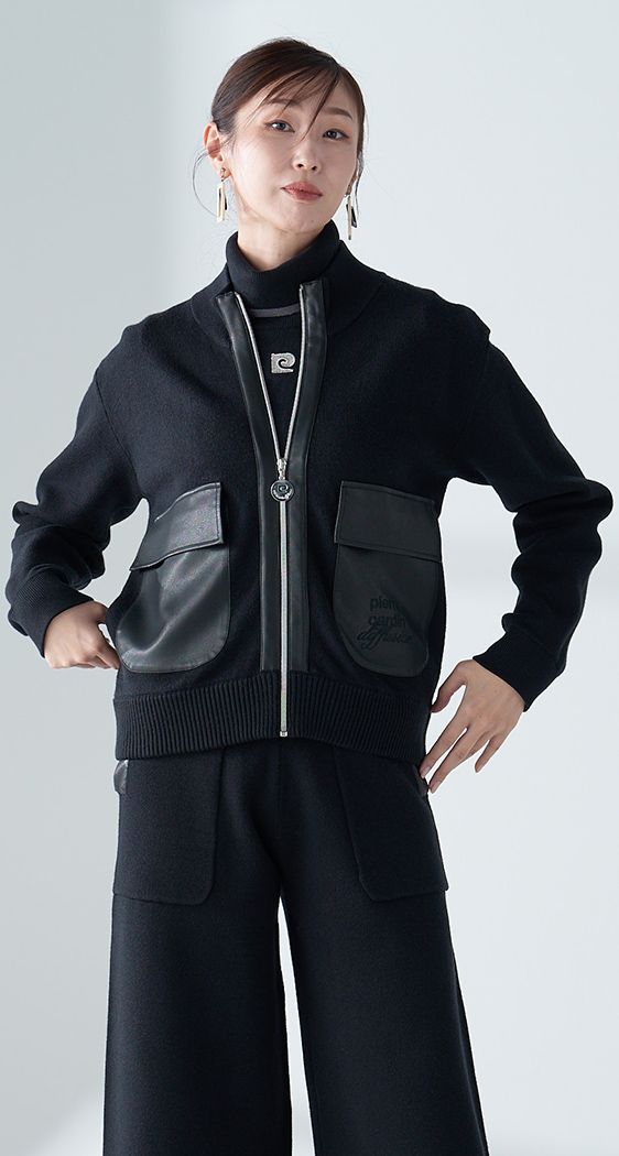 ニットブルゾン