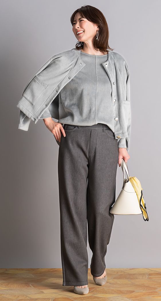 デニムゆるストレート