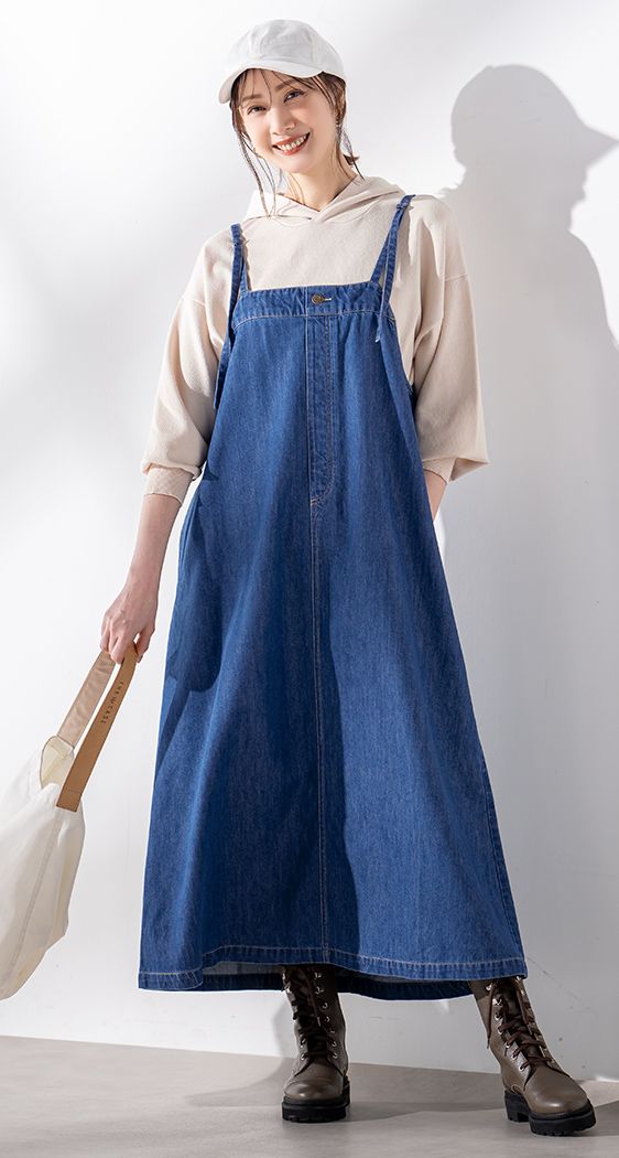 デニムジャンパースカート