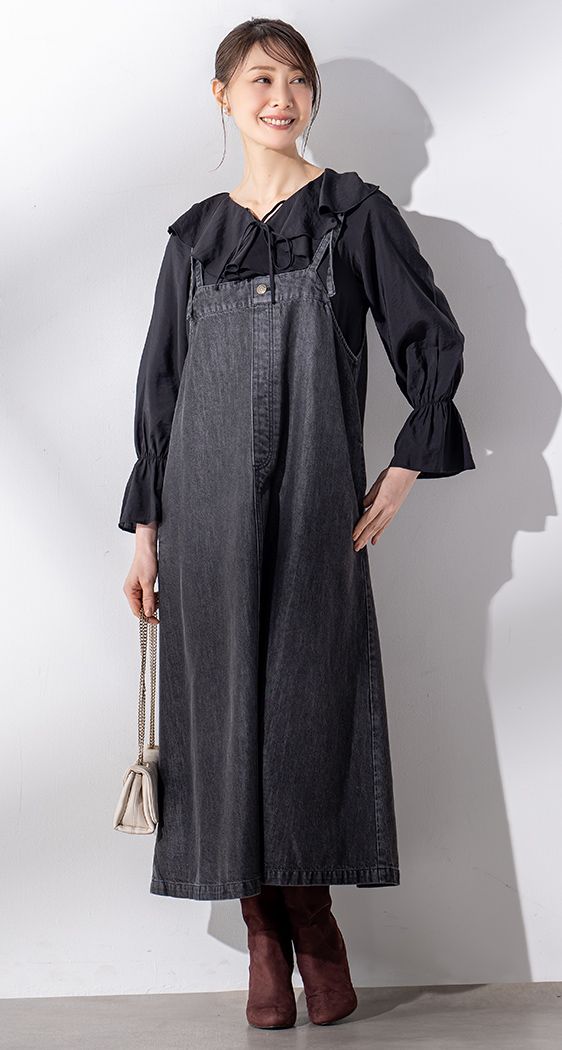 デニムジャンパースカート