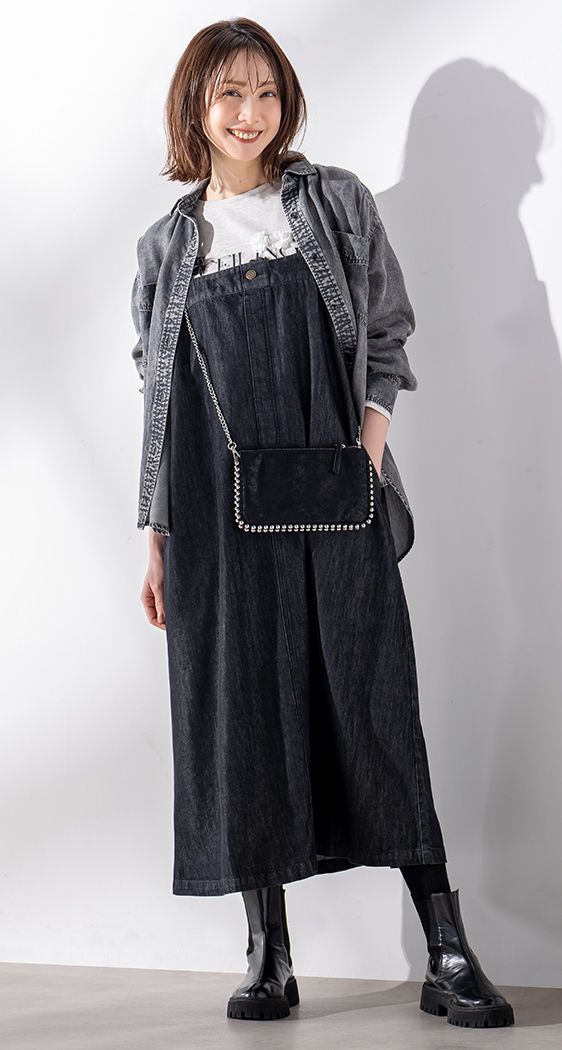 デニムジャンパースカート