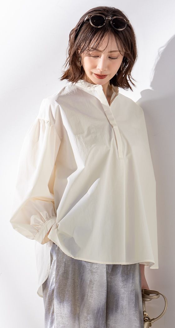 ボリュームブラウス