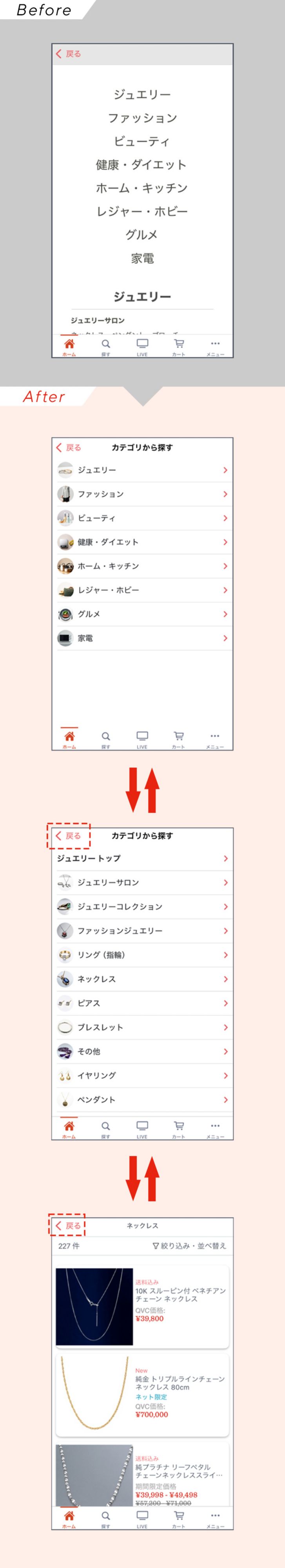 カテゴリのリンクをアイコンで視覚的にも分かりやすくしました