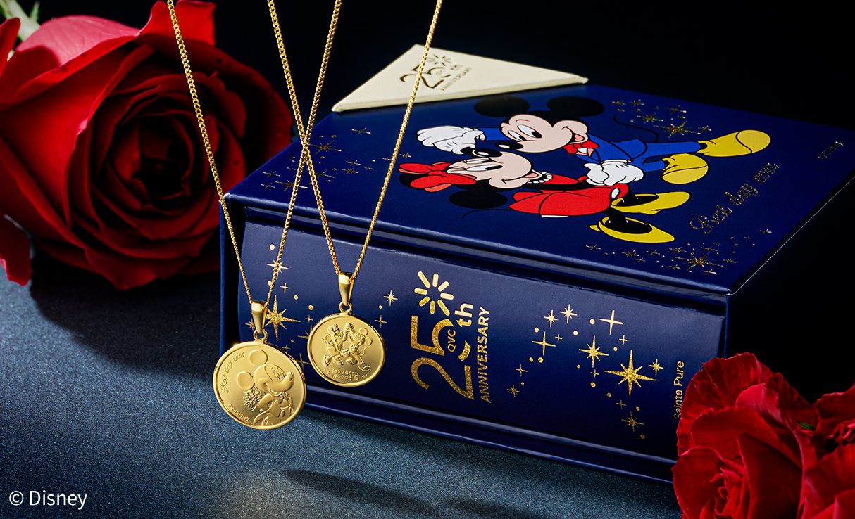 『純プラチナ』ミッキー&ミニー・メダル・ペンダント　ヘッド1/20ounce 純プラチナ』ミッキー&ミニー・メダル・ペンダント ヘッド1/20ounce