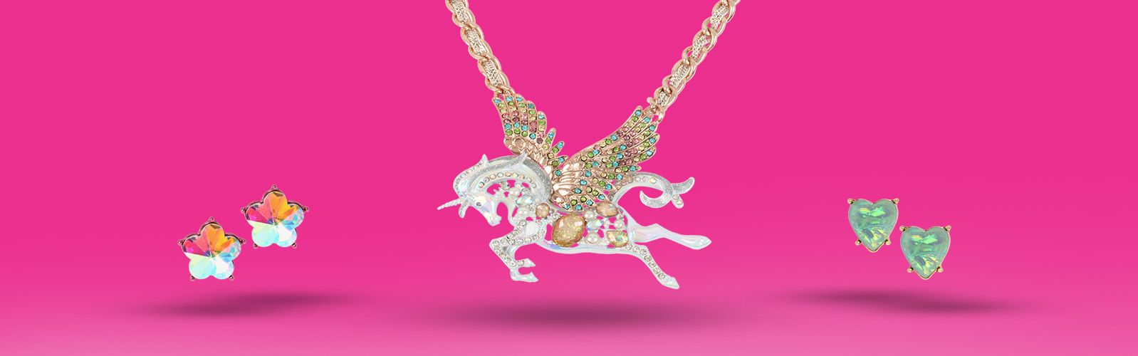 Betsey Johnson Pink Cross Crystal Gold Pendant Necklace – SPARKLE ARMAND