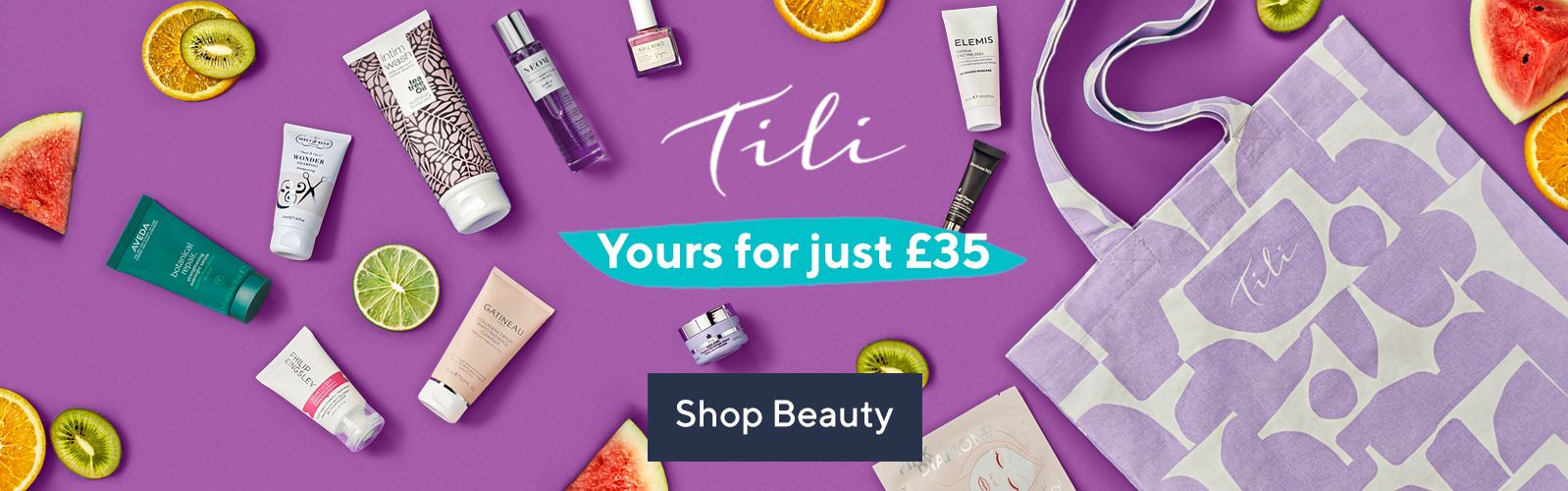 Celebrate with Tili beauty bag