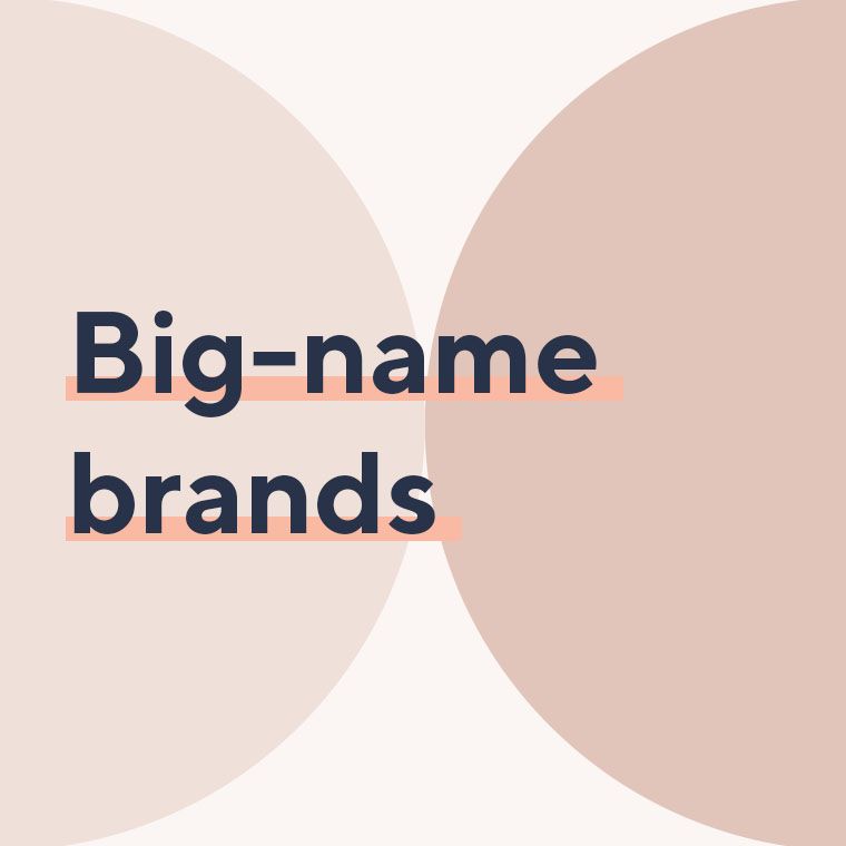 Big-name brands