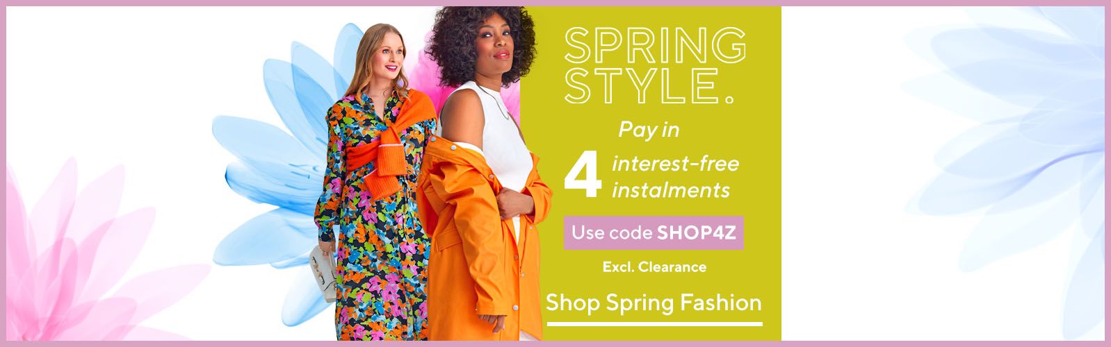 Everything in 4 interest-free instalments