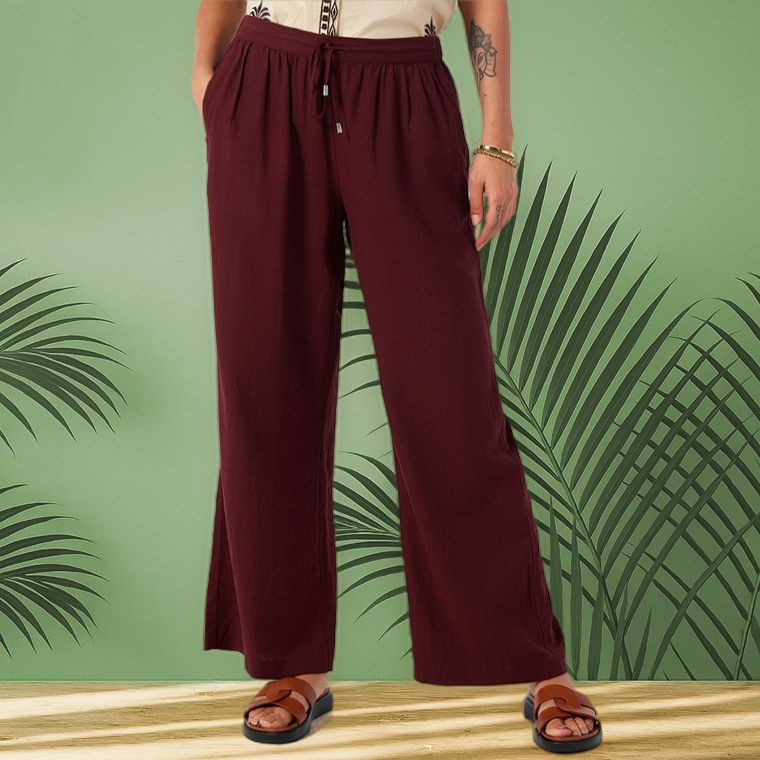Wide-leg trousers
