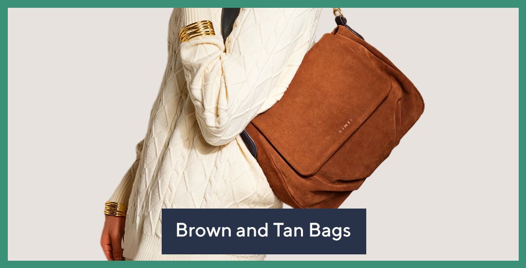 Brown and tan bags