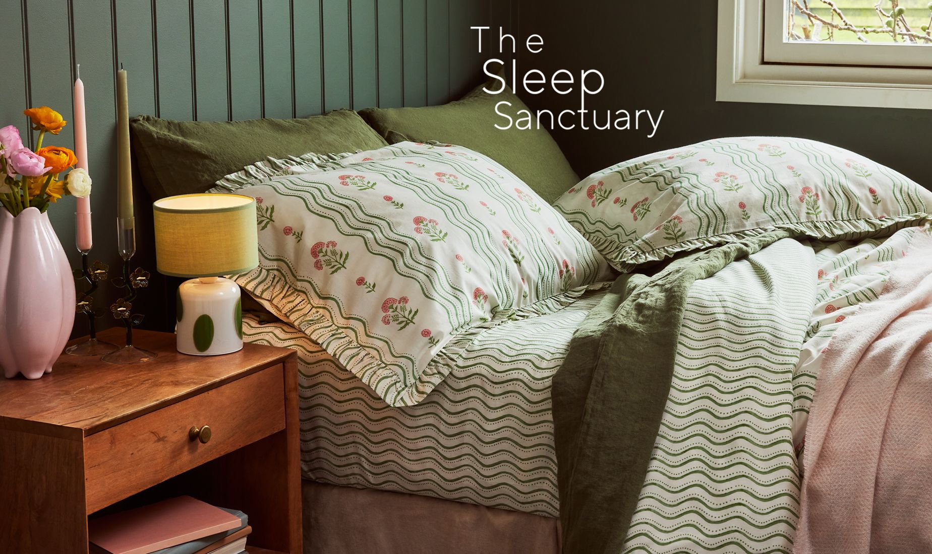 A curated selection of bedding, aromatherapy kits and sleep aids to help ensure a good night's sleep