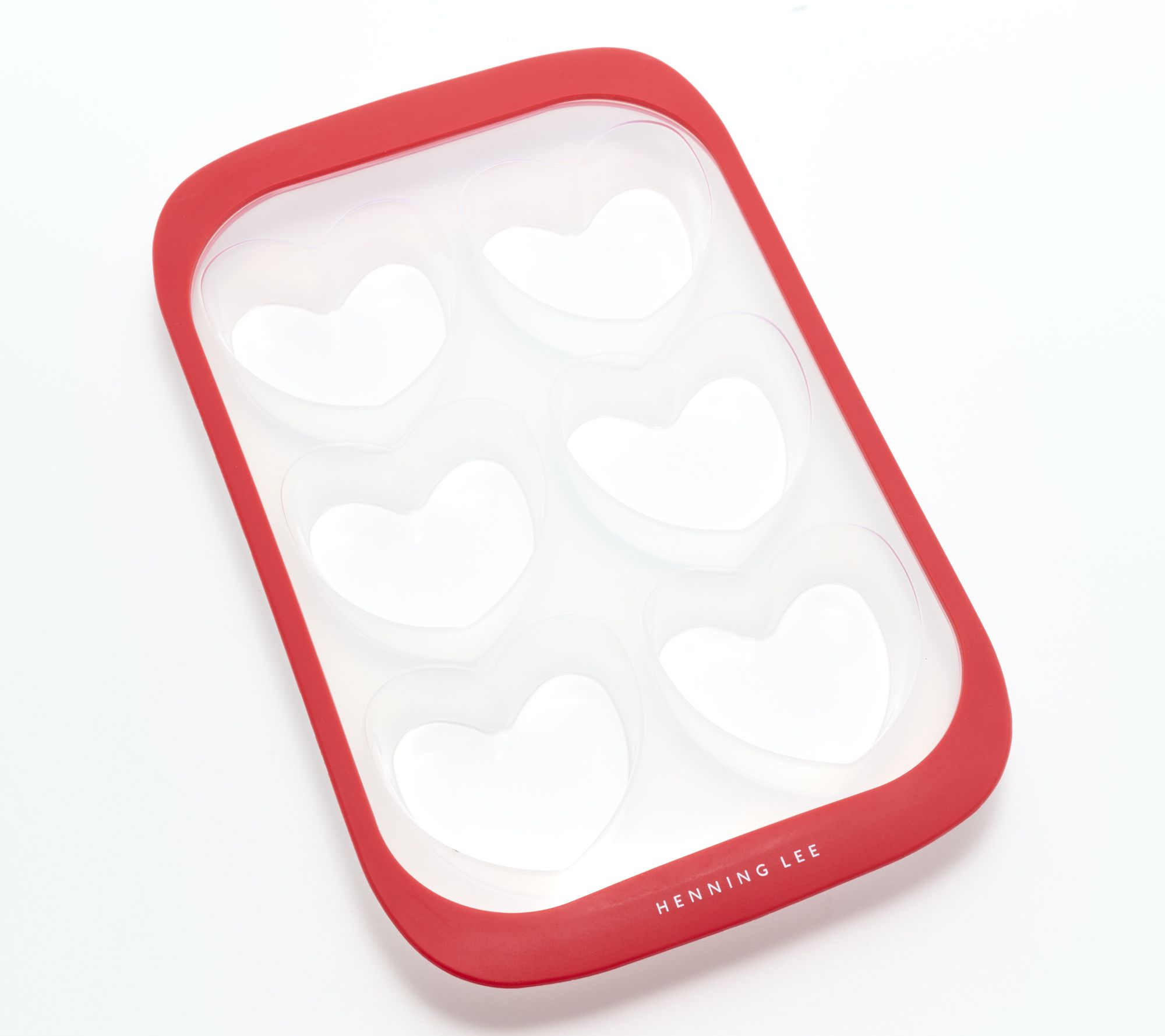 Henning Lee Look & Cook Silicone 6-Cup Heart Shaped Muffin Pan