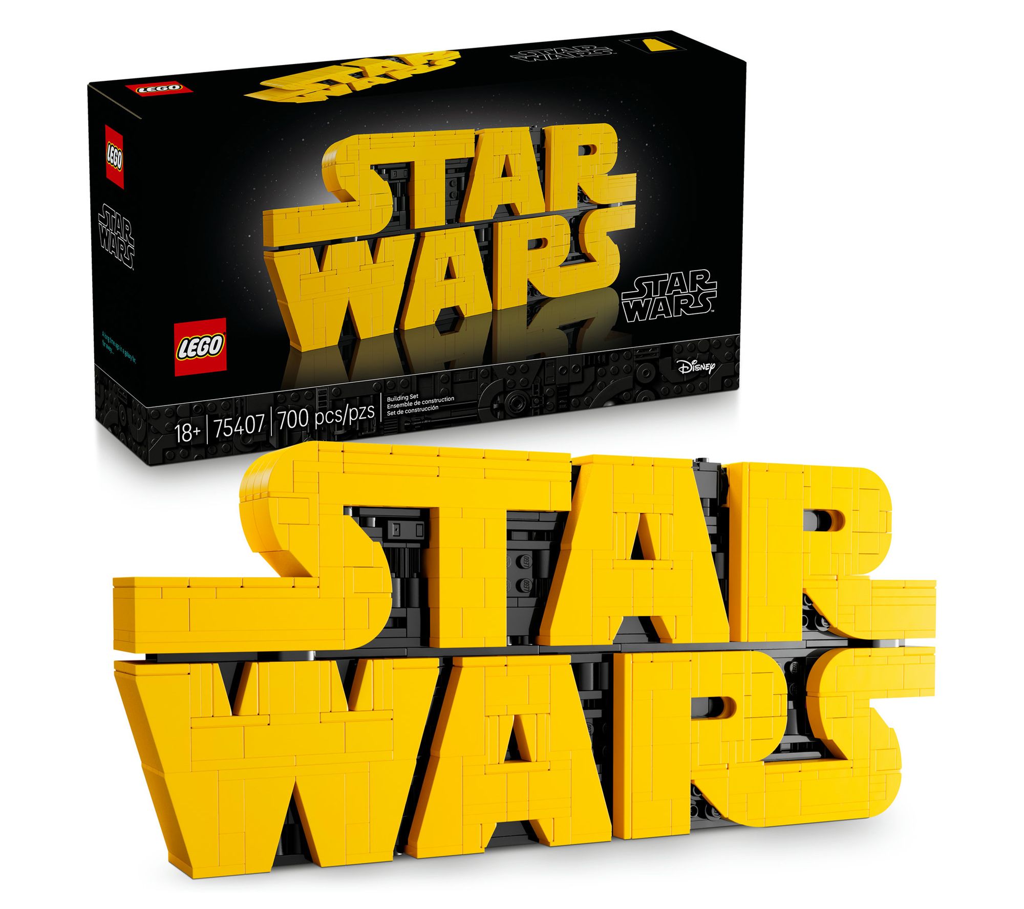 LEGO Star Wars Brick-Built Star Wars Logo Sign700-Piece Set