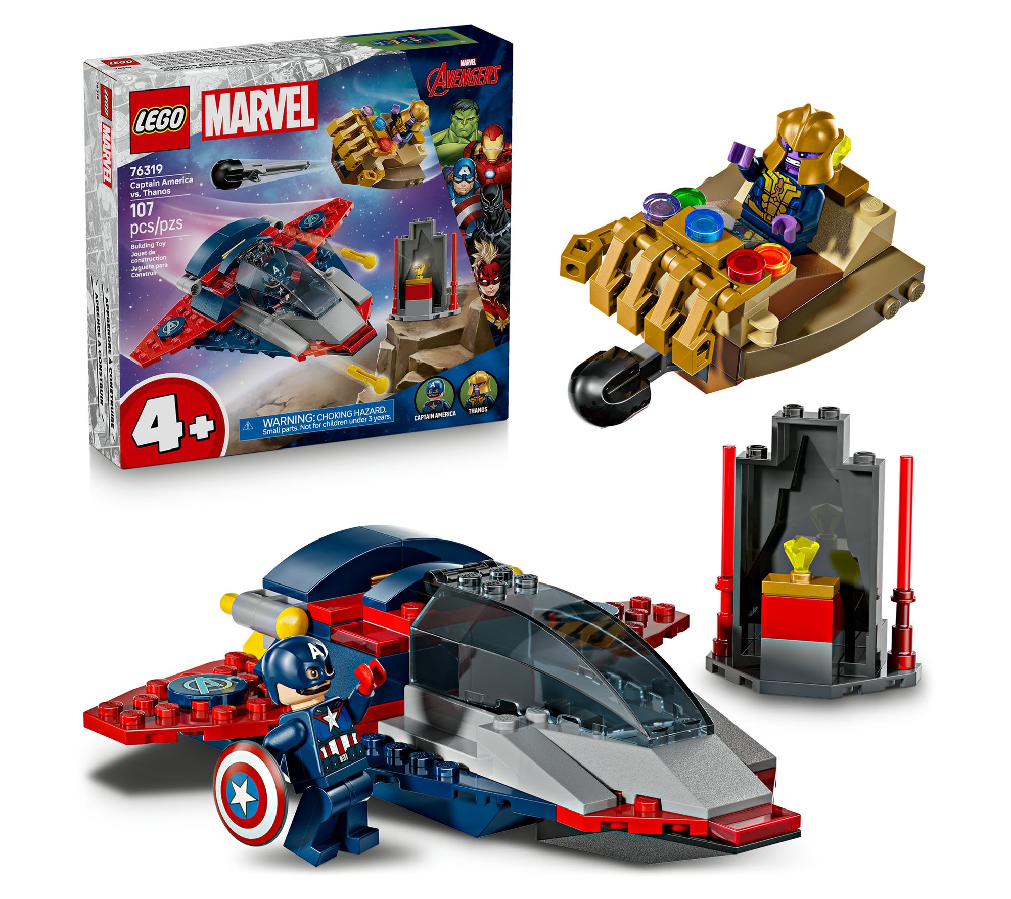 LEGO  Marvel Captain America vs. Thanos with 2Minifigures 763