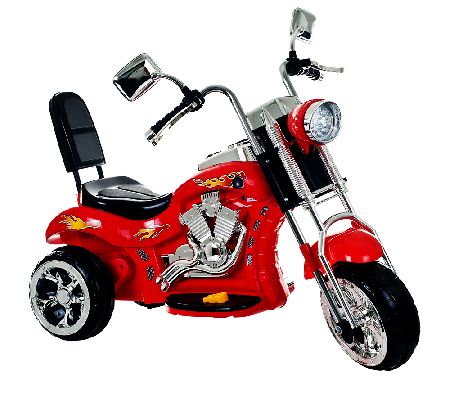 Lil' Rider Red Rocking 3 Wheel Chopper 6V Ride-On - QVC.com