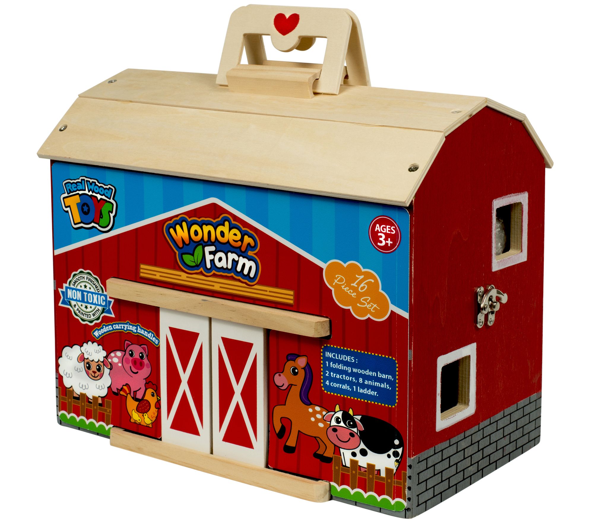 Homeware Red Wood Barn Playset