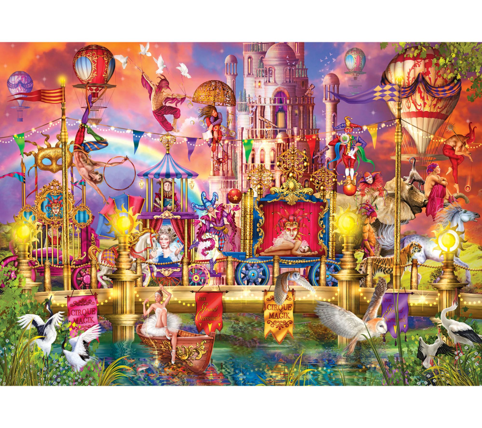 RoseArt Magic Circus Parade 3000 Piece Puzzle