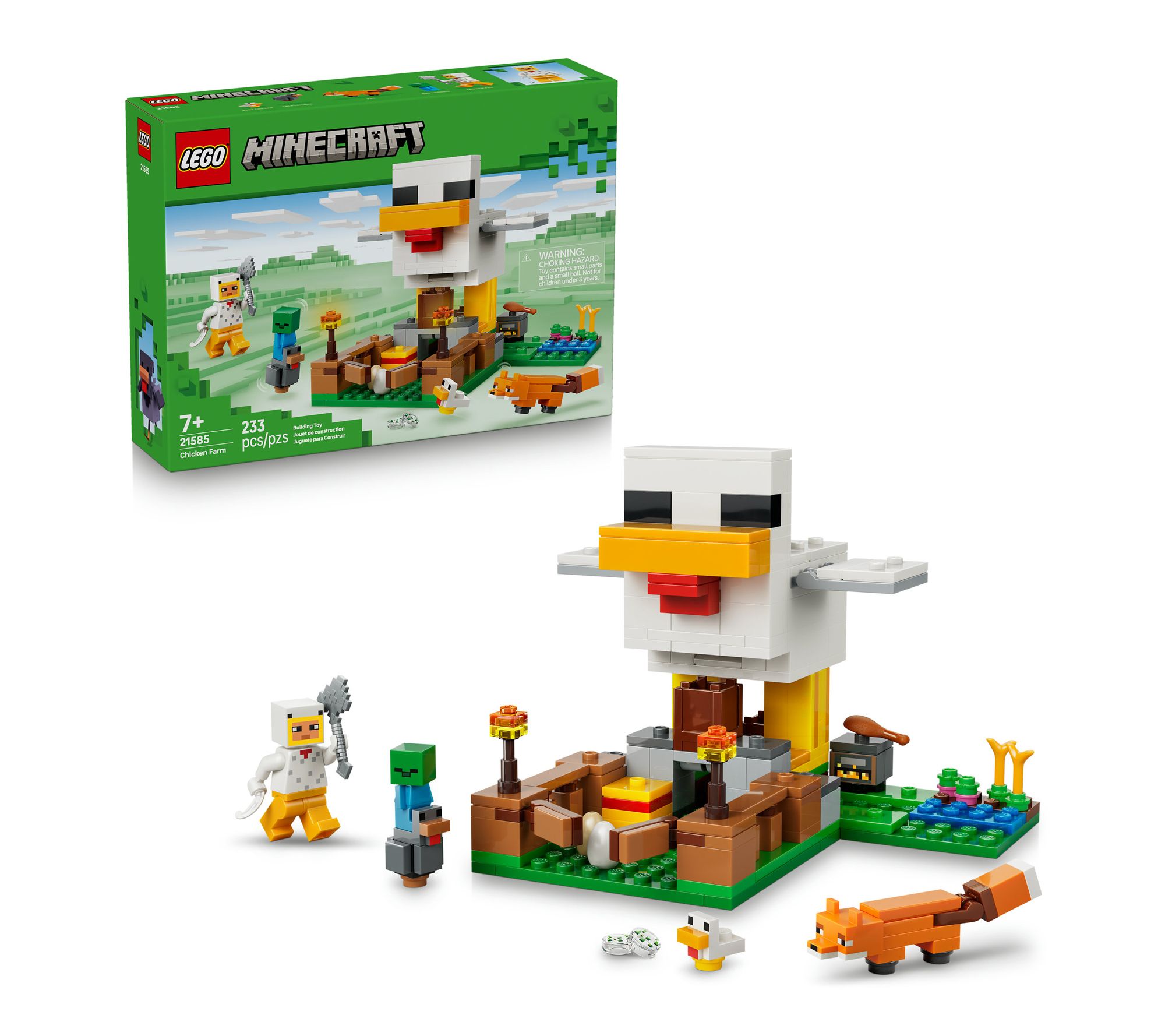 LEGO Minecraft Chicken Farm - Gaming Building Toy 21585
