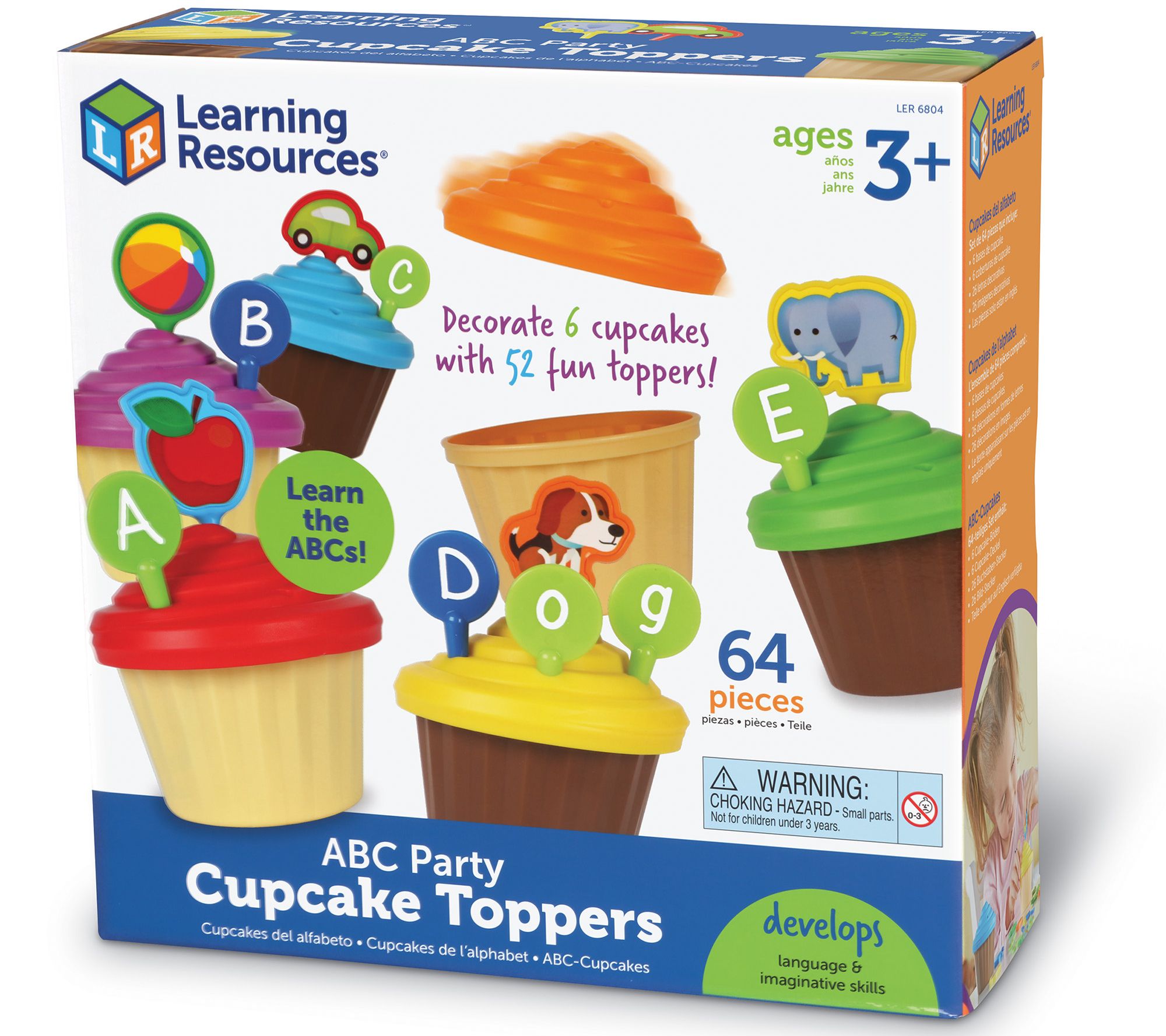 Learning Resources ABC Party Cupcake Toppers 